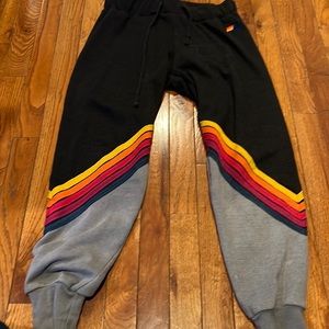 Like new!! Aviator Nation 5 stripe sweats